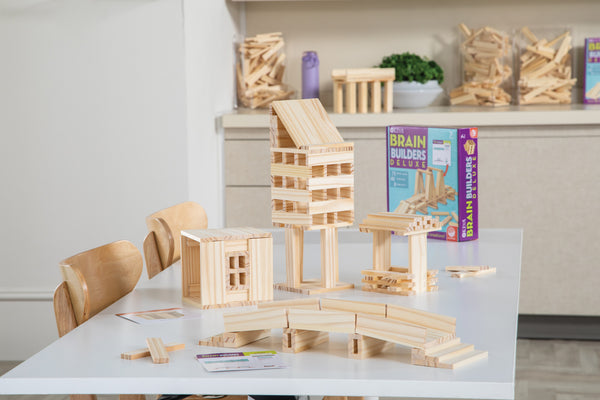 KEVA Brain Builders Deluxe Construction Set (80 Pcs) | MindWare