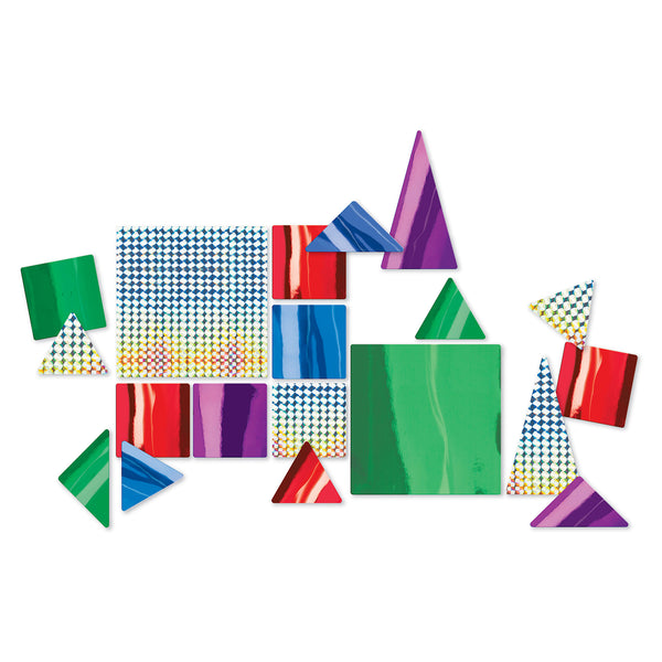 MindWare Flip Formers: Foils Magnetic Tile Toppers (50pc)