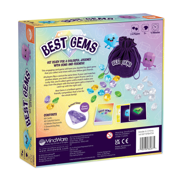Best Gems Board Game by MindWare – Fun & Fast-Paced Family Card Game