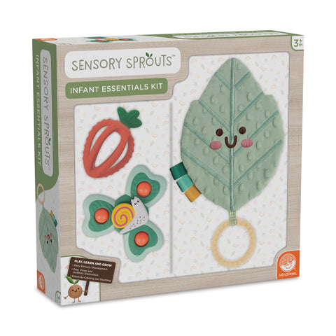 MindWare Sensory Sprouts Infant Essentials Set | Sensory & Developmental Toys for Babies