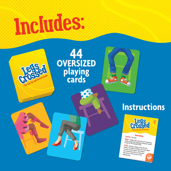 Mindware Legs Crossed - The Get-Up & Go-Fish Game