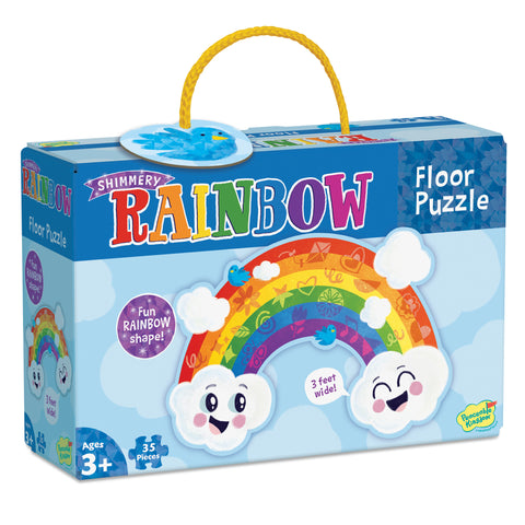 Peaceable Kingdom Shimmery Rainbow Floor Puzzle (35 Pcs) | Giant Kids Floor Puzzle Singapore