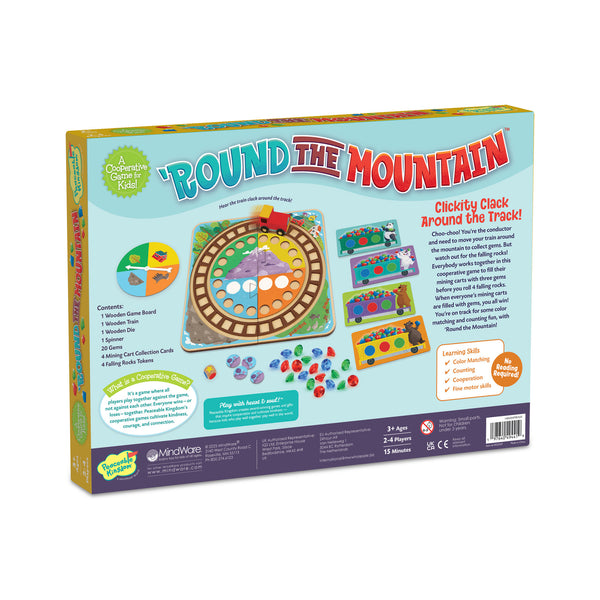 Peaceable Kingdom 'Round the Mountain Cooperative Board Game | Educational Toy for Kids Aged 3+