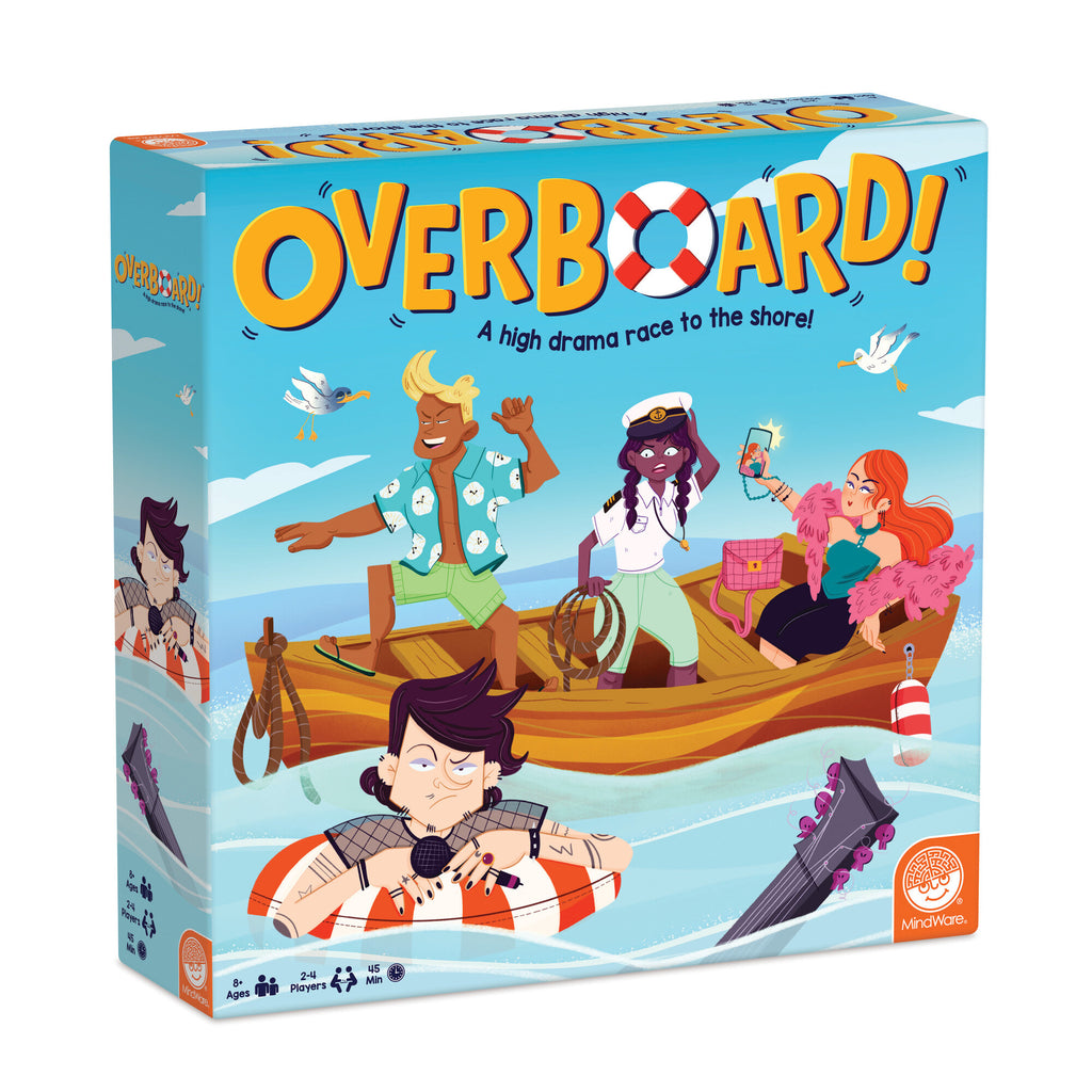 Overboard! Board Game by MindWare | Family Race Strategy Game