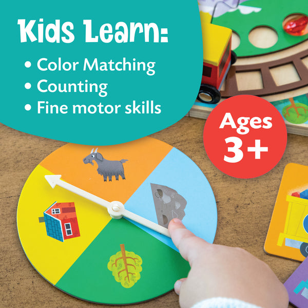 Peaceable Kingdom 'Round the Mountain Cooperative Board Game | Educational Toy for Kids Aged 3+