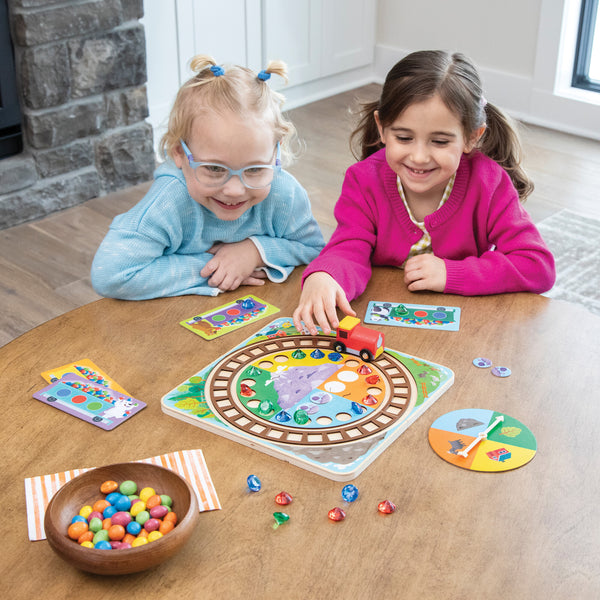 Peaceable Kingdom 'Round the Mountain Cooperative Board Game | Educational Toy for Kids Aged 3+