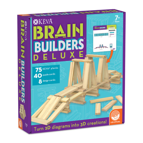 KEVA Brain Builders Deluxe Construction Set (80 Pcs) | MindWare