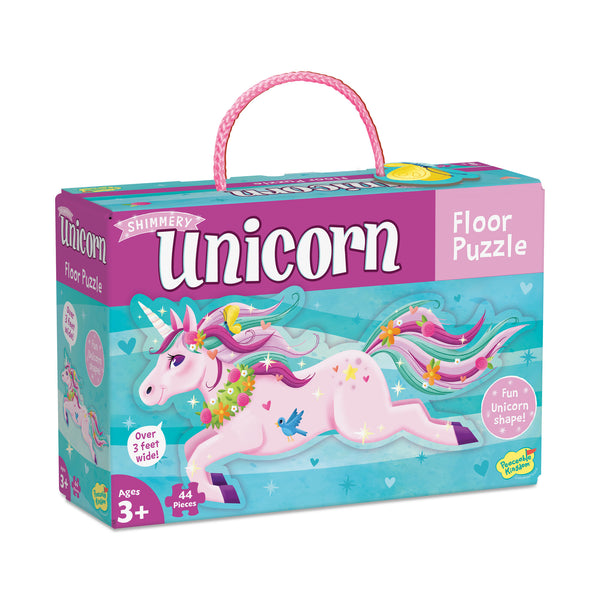Peaceable Kingdom Shimmery Unicorn Floor Puzzle (44 Pcs) | Giant Kids Floor Puzzle Singapore
