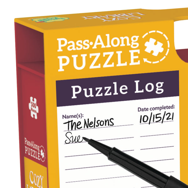 Cozy Library Pass-Along Puzzle