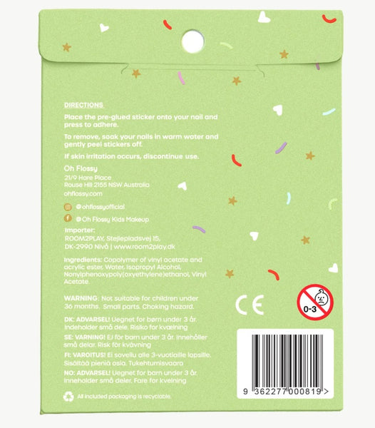 Oh Flossy Nail Stickers - Cake Shop