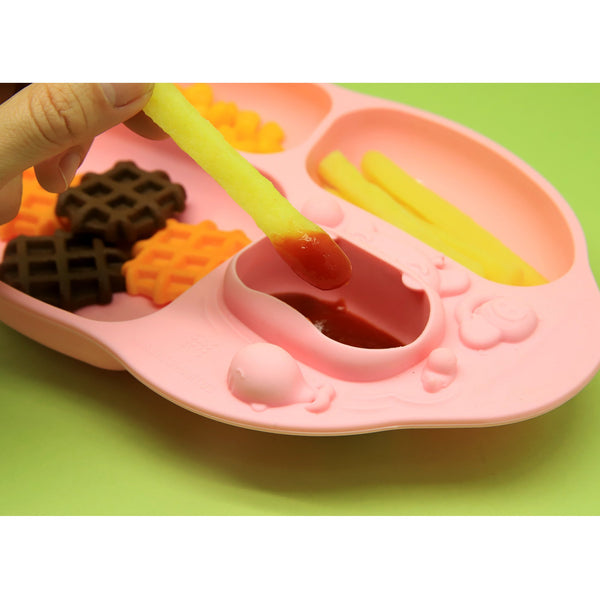 MARCUS & MARCUS YUMMY DIPS SUCTION DIVIDED PLATE