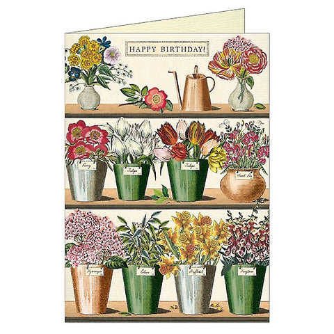Cavallini Greeting Cards - Flower Market Birthday