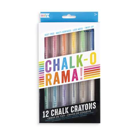 OOLY CHALK O RAMA CHALK CRAYONS (SET OF 12)