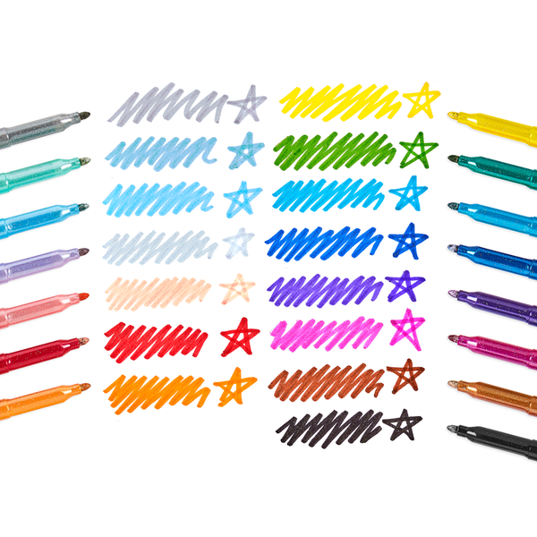 OOLY rainbow sparkle glitter markers - set of 15