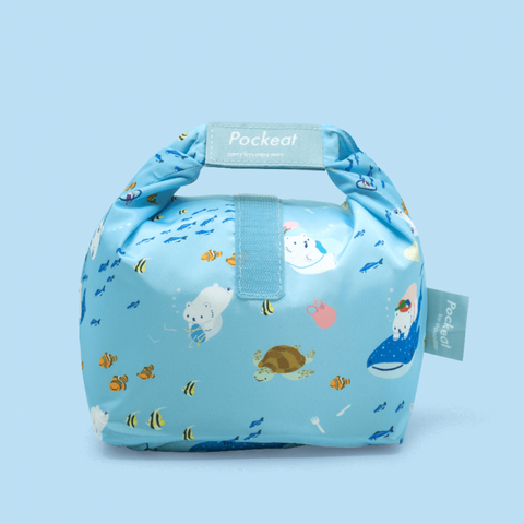 Pockeat Food Bag | White and Sea