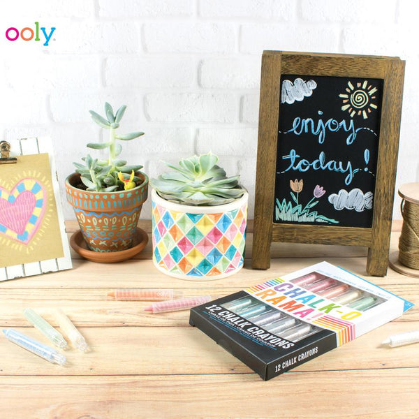OOLY CHALK O RAMA CHALK CRAYONS (SET OF 12)