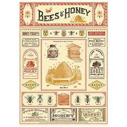 Cavallini Decorative Posters - Honey and Bees
