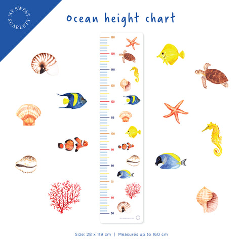Ocean Height Chart by My Sweet Scarlett