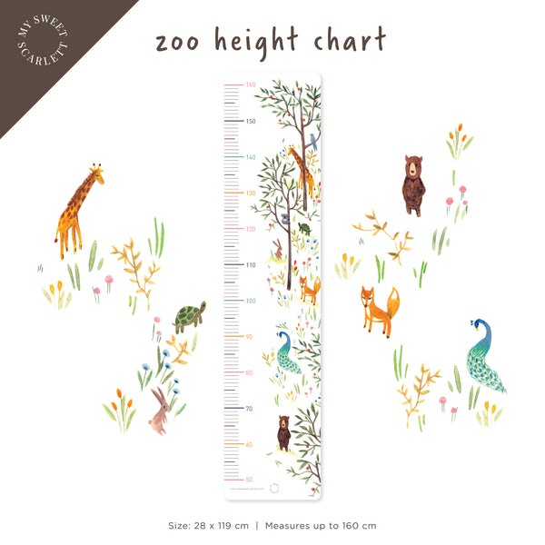 Zoo Height Chart by My Sweet Scarlett