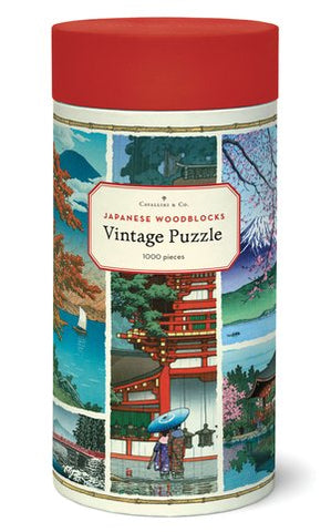 Cavallini Puzzles Japanese Woodcut 1000-Piece Puzzle