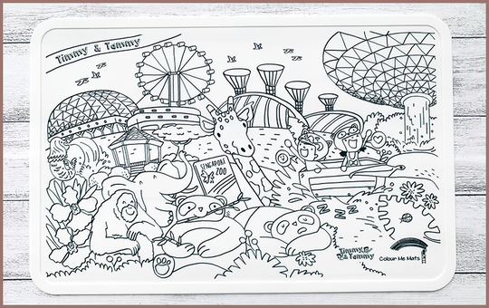 Colour Me Mats Sets (comes with 15pc fine tip color markers)