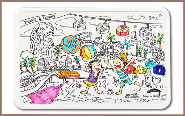 Colour Me Mats Sets (comes with 15pc fine tip color markers)