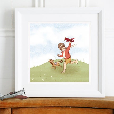 Belle & Boo's The Little Aviator Art Print