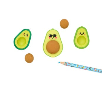 Avocado Love Eraser and Sharpener - Set of 3 by OOLY