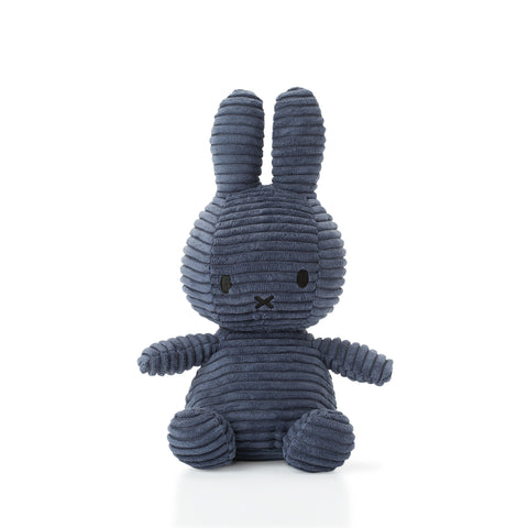 Miffy Sitting Corduroy Blue 23cm