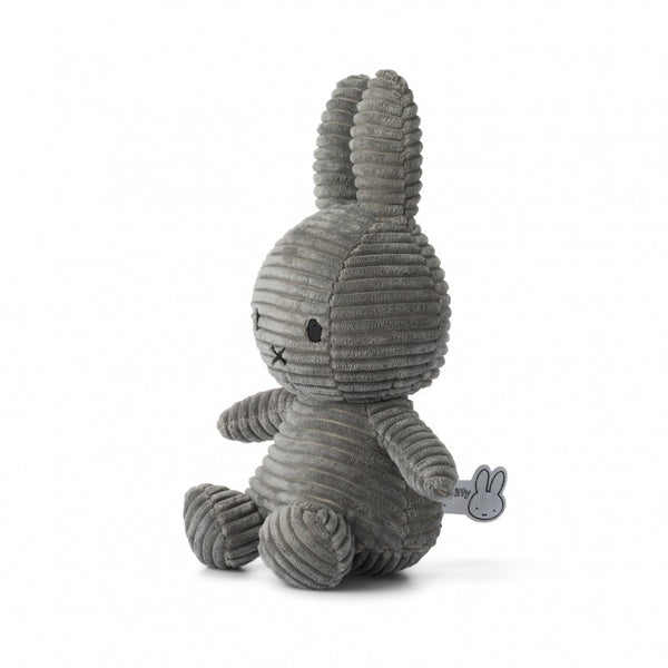 Miffy Sitting Corduroy Dark Grey 23cm/50cm