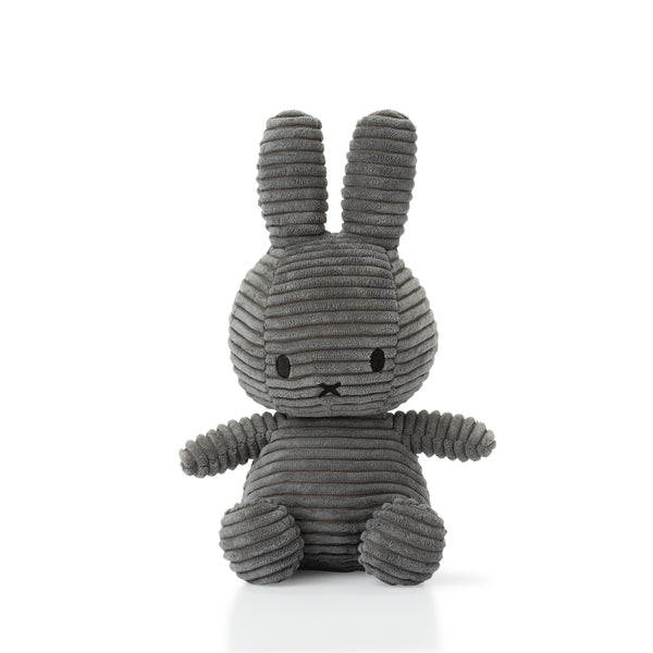 Miffy Sitting Corduroy Dark Grey 23cm/50cm