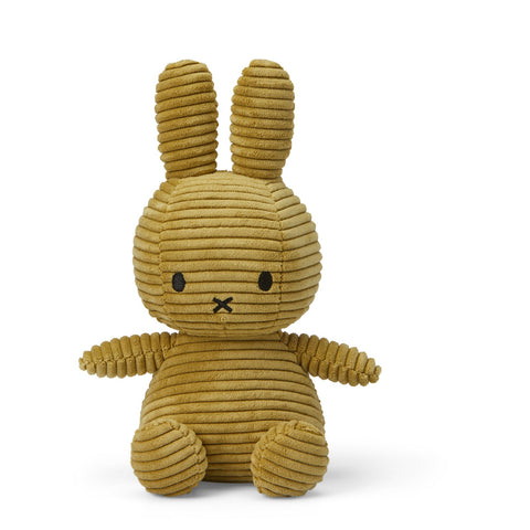 Miffy Sitting Corduroy Gold Green 23cm