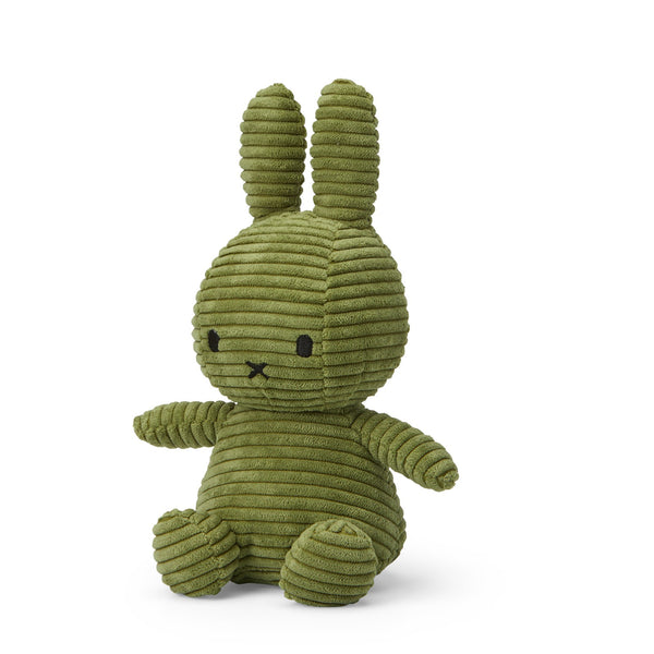 Miffy Sitting Corduroy Olive Green 23cm