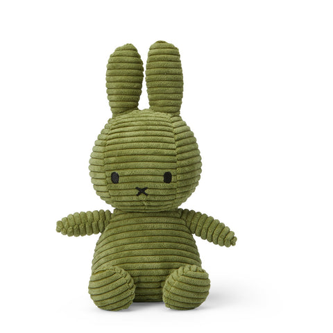 Miffy Sitting Corduroy Olive Green 23cm