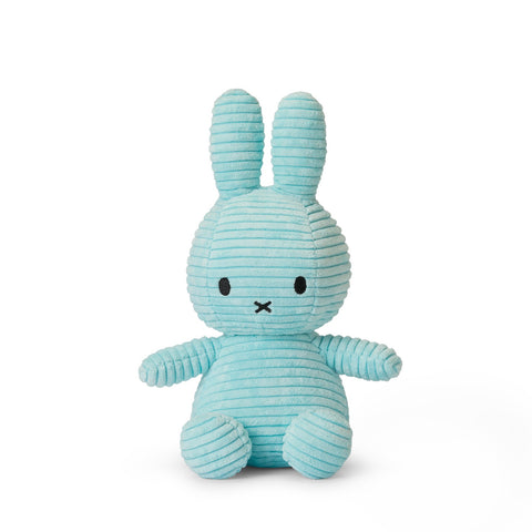 Miffy Sitting Corduroy Turquoise 23cm