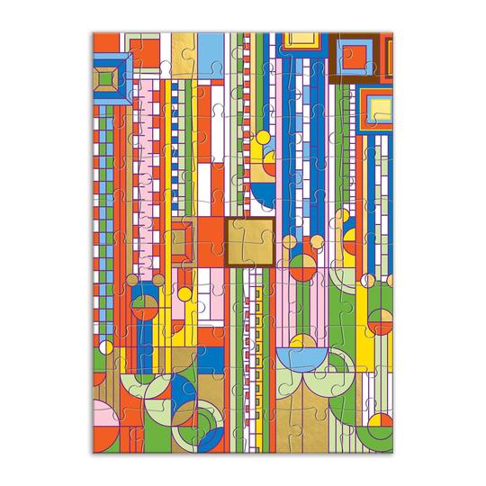 Frank Lloyd Wright Saguaro Forms & Cactus Flowers Greeting Card Puzzle
