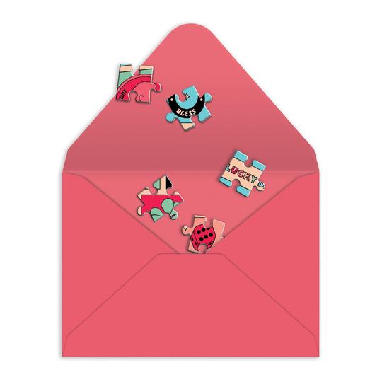 Good Luck Greeting Card Puzzle