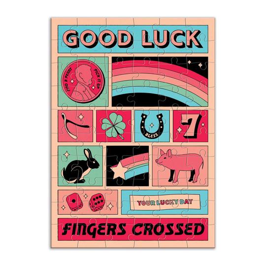 Good Luck Greeting Card Puzzle