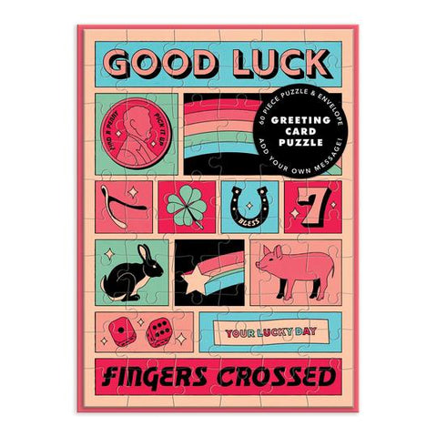 Good Luck Greeting Card Puzzle