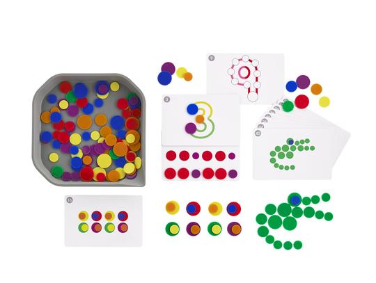 EDX Fun Play Round Chips Activity Set with Tray