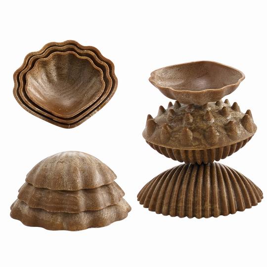 EDX Eco-friendly Tactile Seashells *made from rice husks*