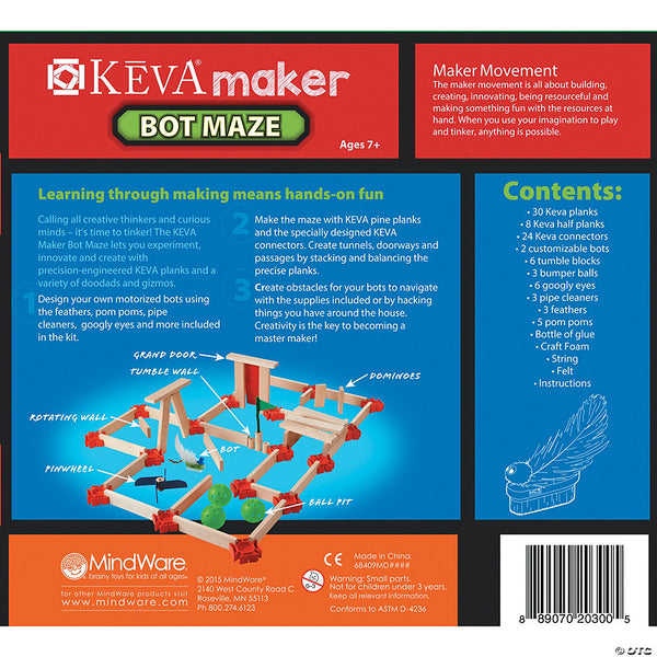 KEVA Maker Bot Maze