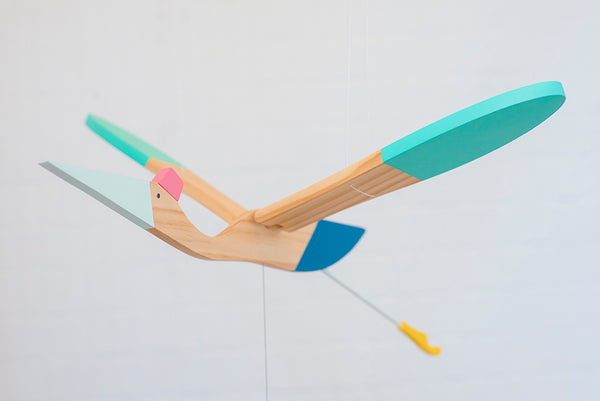 Wood Mobile Mini Bird from Eguchi