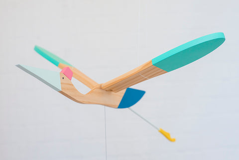 Wood Mobile Mini Bird from Eguchi