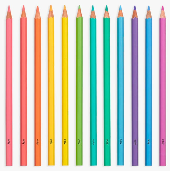 OOLY Pastel Hues Colored Pencils - set of 12